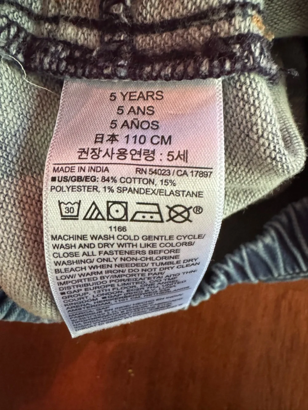 GAP Kids Elastic-Waist Denim Jeans Size 5